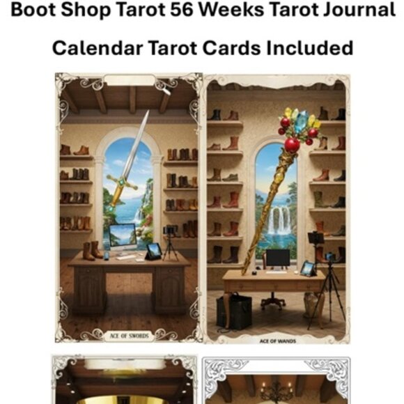 Weekly undated calendar 52 weeks tarot journal inlcludes cut out tarot deck - Picture 5 of 8